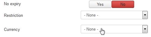 Category override settings