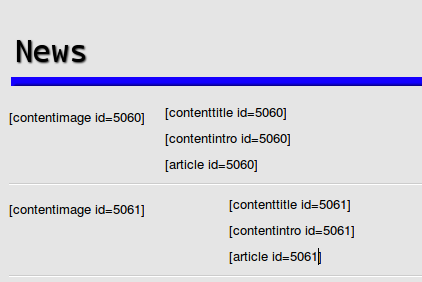 Newsletter mit Steuerzeichen
