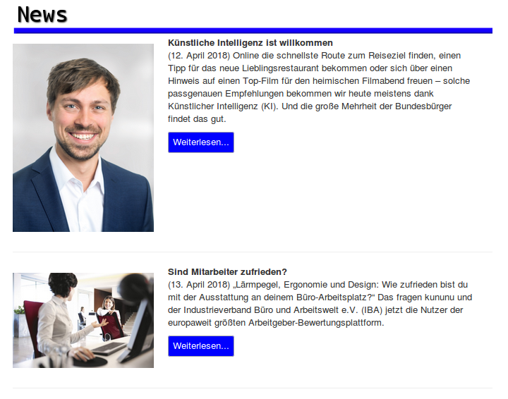 Der fertige Newsletter